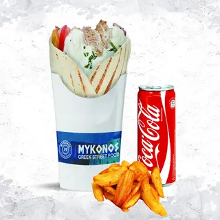 Menu Pita Grec Gyros Poulet 
