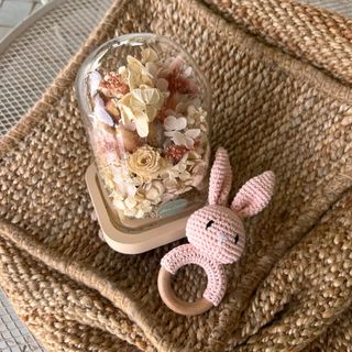 Cloche S + Hochet Baby Girl 