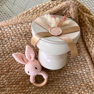 Bougie Tiara + Hochet Baby