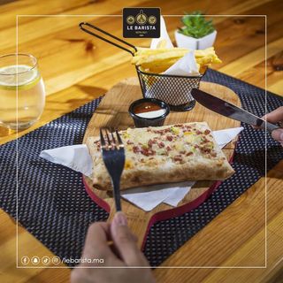 Tacos double crispy avec frites et boisson au choix