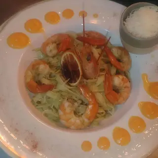 Tagliatelle Épinards Gambas