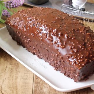 Cake Enrobé Amande Chocolat