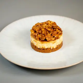 Cheesecake aux noix et caramel beurre salé
