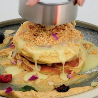 Pancake au konafa chocolat blanc