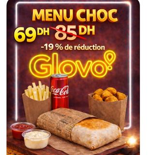 Combo 1.  .  .  .  .  .1 tacos,boisson, fritte,5 nuguets