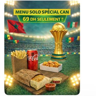 Combo 1.  .  .  .  .  .1 tacos,boisson, fritte,5 nuguets