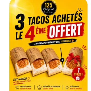 ⭐TOP VENTE ..... 4 TACOS + FRITES (3+1 OFFERT⭐