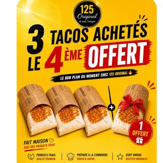 ⭐TOP VENTE ..... 4 TACOS + FRITES (3+1 OFFERT⭐