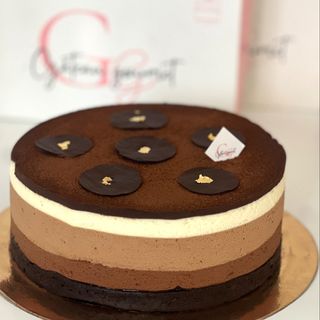 Brownie aux 3 mousses 8 parts