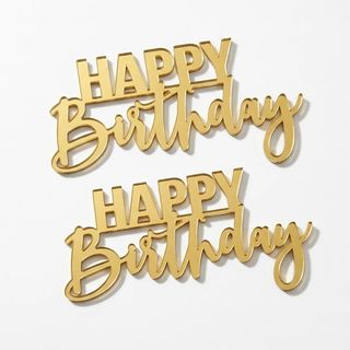 Petit topper « Happy birthday »