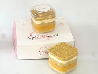 Gateau individuel Vanille- Citron meringué