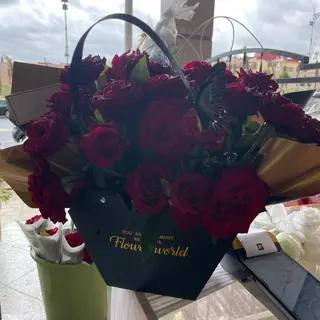 Sac florale rouge