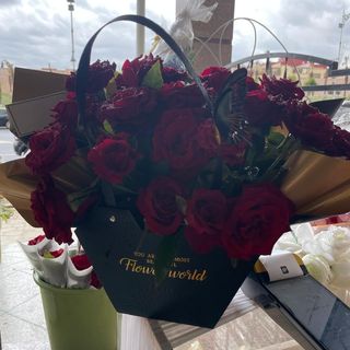 Sac florale rouge