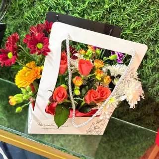 Panier de fleurs o
