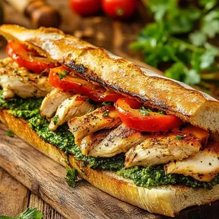 Sandwich poulet suprême rôti