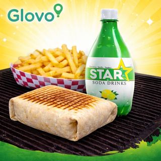 Tacos poulet + frite + star souda
