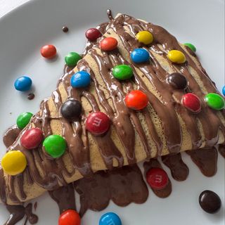 Crêpe Nutella M&M's
