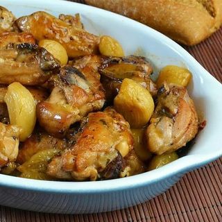 Poulet à l'ail