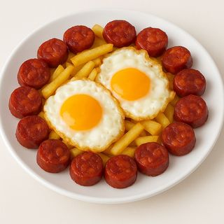 CHORIZO AUX OEUFS ET FRITS