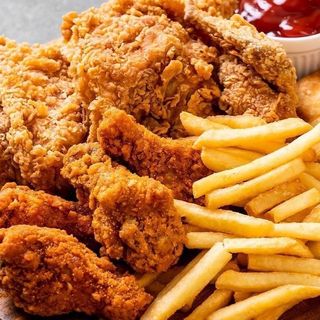 Plat Mega Crispy+frites