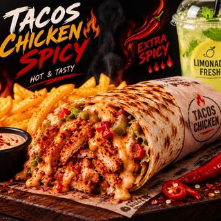 Tacos algerienne poulet
