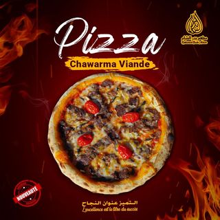 Pizza chawarma viande