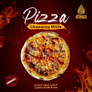 Pizza chawarma mixte