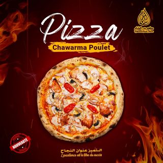 Pizza chawarma poulet