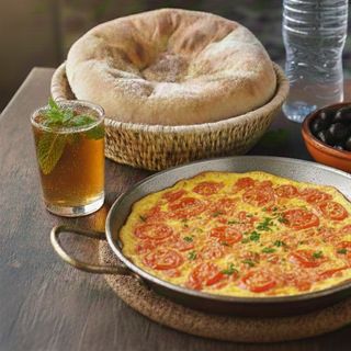 Omelette aux tomates 