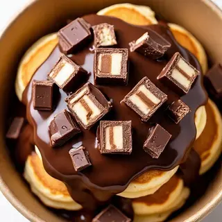 Box mini pancakes Nutella snikers