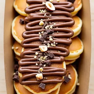 Box mini pancakes Nutella