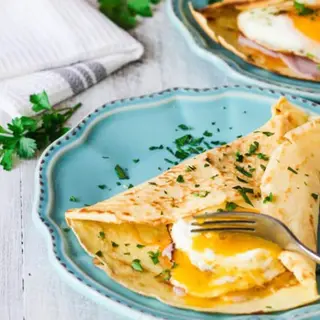 Crêpe fromage oeuf