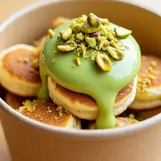Box mini pancakes kunafa pistache