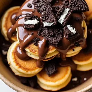 Box Mini pancakes nutella oreo