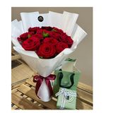 Bouquet Passion rouge avec patchi.