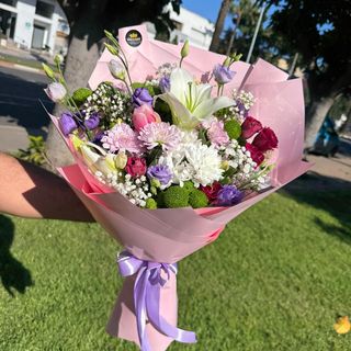 Pink & Purple Mixed Flowers Bouquet