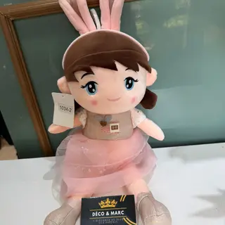 Bunny Girl Plush Doll – Pink Edition