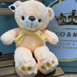 Peluche Pêche Pastel avec Écharpe – 53 cm