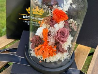 Cloche Éternelle – Rose Fuchsia & Touches Orange