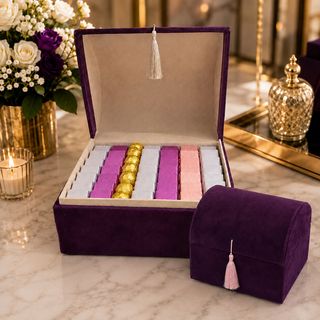 Coffret Prestige de Chocolat Belge – DÉCO & MARC (Violet)