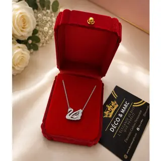 Collier en Argent – Pendentif Cygne Cristal