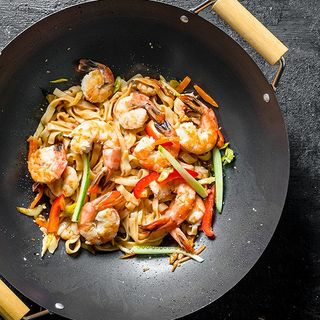 Wok au Crevettes