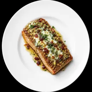 PISTACHIO-CRUSTED SALMON 'DOLCE VITA'