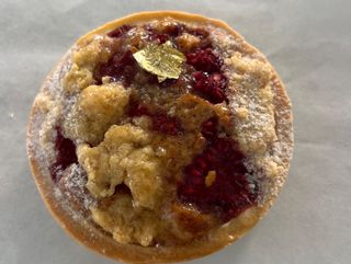 Tarte amandes framboises