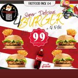 4Burger +1L coca cola
