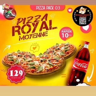 3Pizza Royal+1L coca cola
