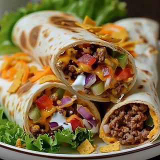 Wrap Tex-mex ( au choix poulet grillé ou viande hachée)