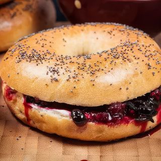 Bagel, Fromage Blanc, Confiture Maison