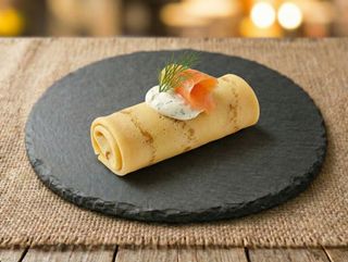 Crêpe saumon fromage