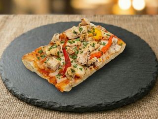 Pizza focaccia poulet